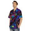 Abstract Psychedelic Men’s Hawaiian Shirt-grizzshop