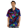 Abstract Psychedelic Men’s Hawaiian Shirt-grizzshop