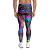 Abstract Psychedelic Men's Leggings-grizzshop