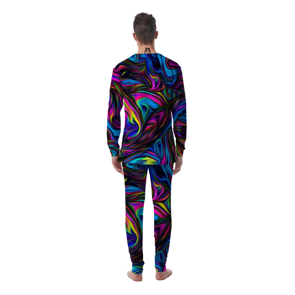 Abstract Psychedelic Men's Pajamas-grizzshop