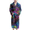 Abstract Psychedelic Men's Robe-grizzshop