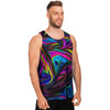 Abstract Psychedelic Men's Tank Tops-grizzshop