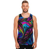 Abstract Psychedelic Men's Tank Tops-grizzshop