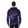 Abstract Psychedelic Men's Zip Up Hoodie-grizzshop