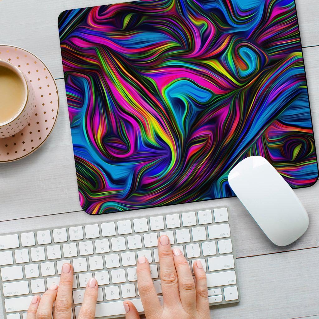 Abstract Psychedelic Mouse Pad-grizzshop