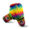Abstract Psychedelic Rainbow Acid Print Boxing Gloves-grizzshop