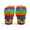 Abstract Psychedelic Rainbow Acid Print MMA Gloves-grizzshop