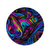 Abstract Psychedelic Round Rug-grizzshop