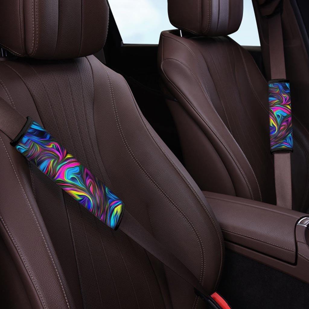 Abstract Psychedelic Seat Belt Cover-grizzshop