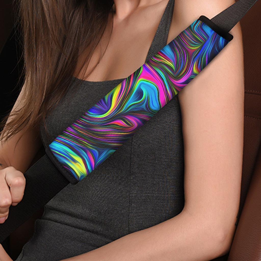 Abstract Psychedelic Seat Belt Cover-grizzshop