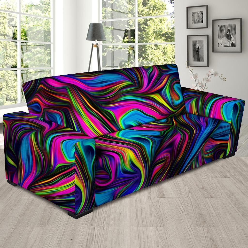 Abstract Psychedelic Sofa Cover-grizzshop