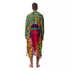 Abstract Psychedelic Women Print Men's Robe-grizzshop