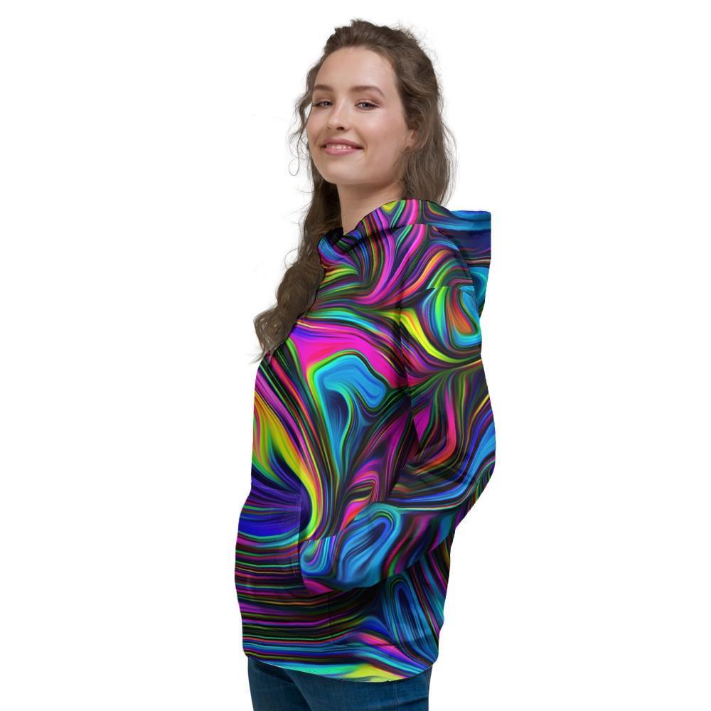 Abstract Psychedelic Women's Hoodie-grizzshop
