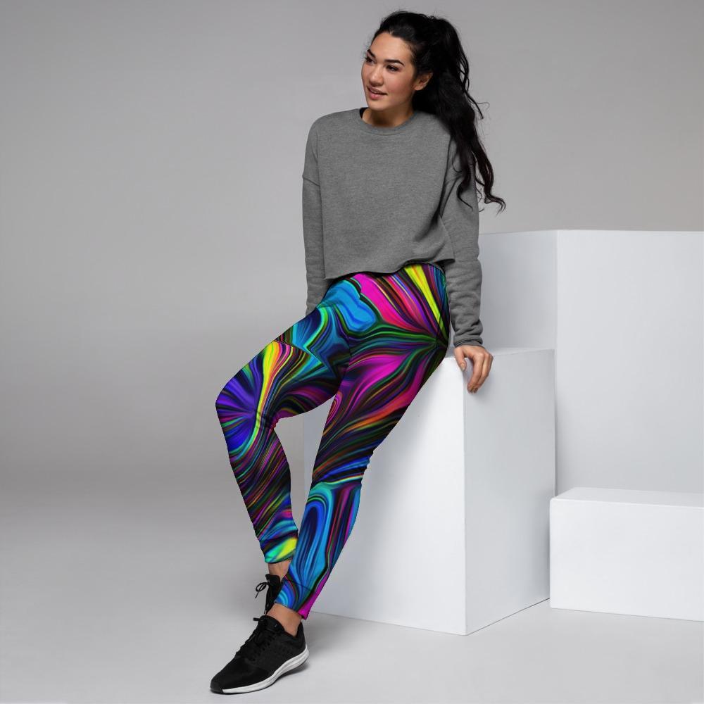 Abstract Psychedelic Women's Joggers-grizzshop