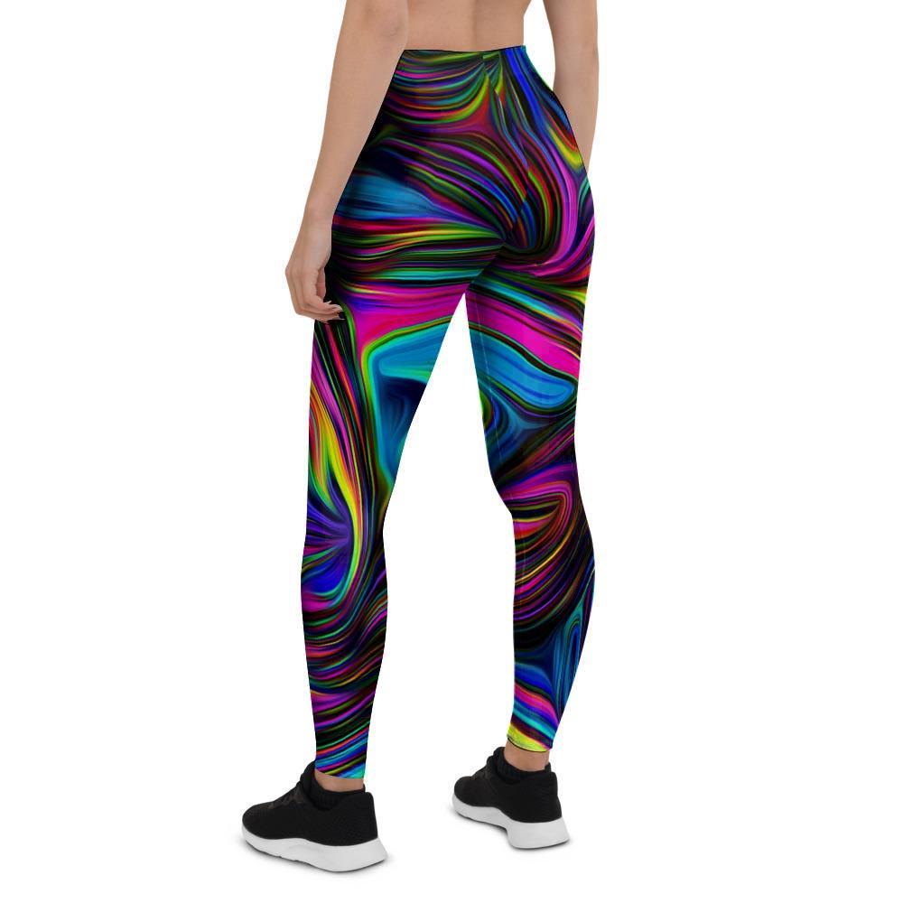 Abstract Psychedelic Women's Leggings-grizzshop