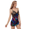 Abstract Psychedelic Women's Sexy Night Dress-grizzshop