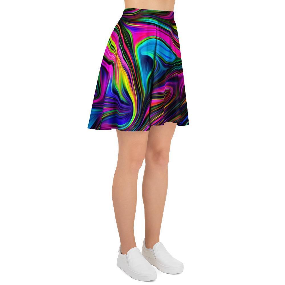 Abstract Psychedelic Women's Skirt-grizzshop