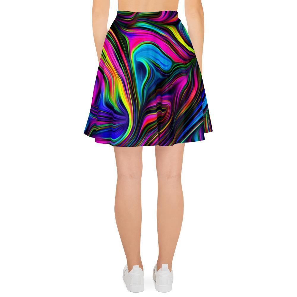 Abstract Psychedelic Women's Skirt-grizzshop