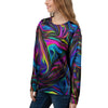 Abstract Psychedelic Women's Sweatshirt-grizzshop