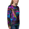 Abstract Psychedelic Women's Sweatshirt-grizzshop