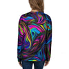 Abstract Psychedelic Women's Sweatshirt-grizzshop