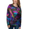 Abstract Psychedelic Women's Sweatshirt-grizzshop