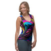 Abstract Psychedelic Women's Tank Top-grizzshop