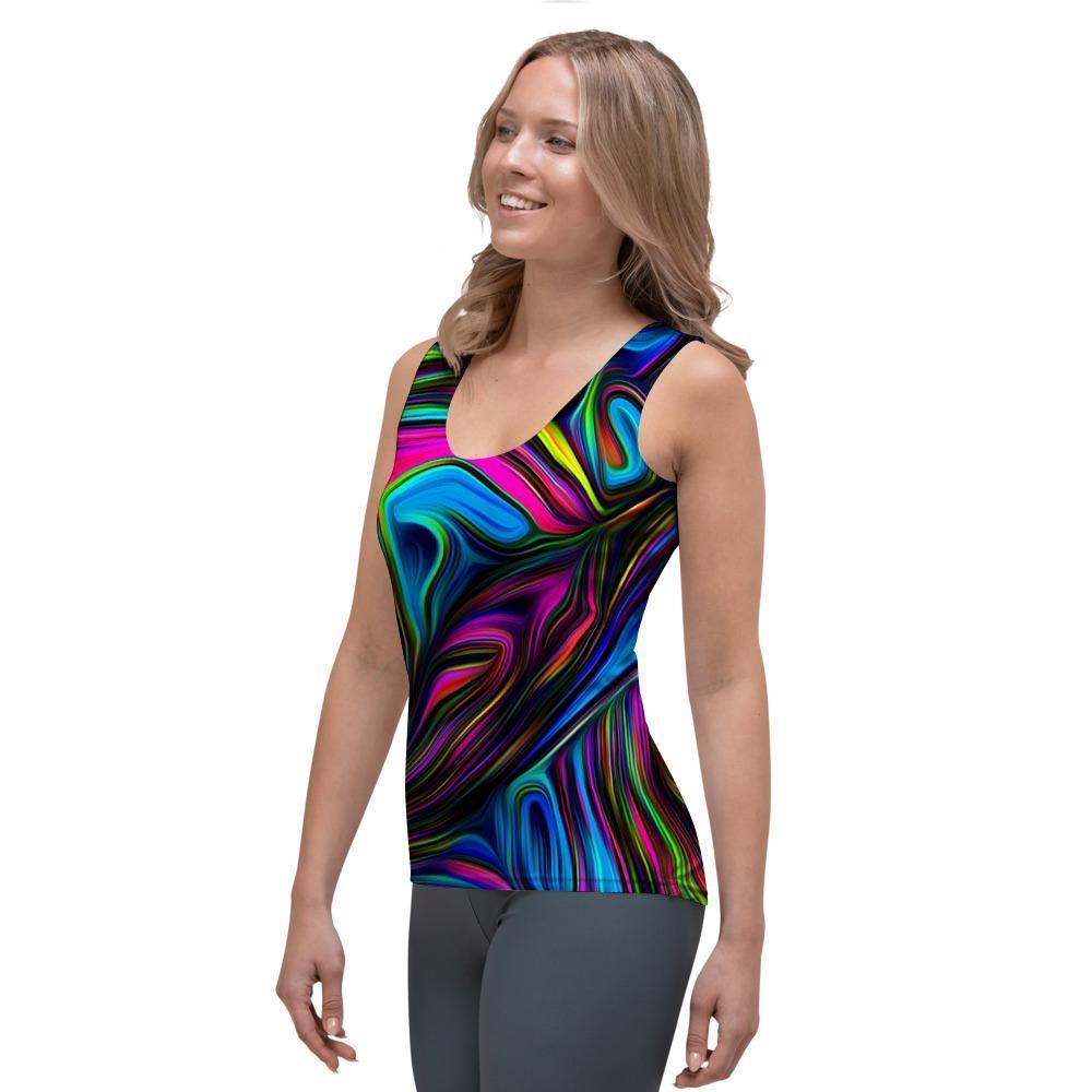 Abstract Psychedelic Women's Tank Top-grizzshop