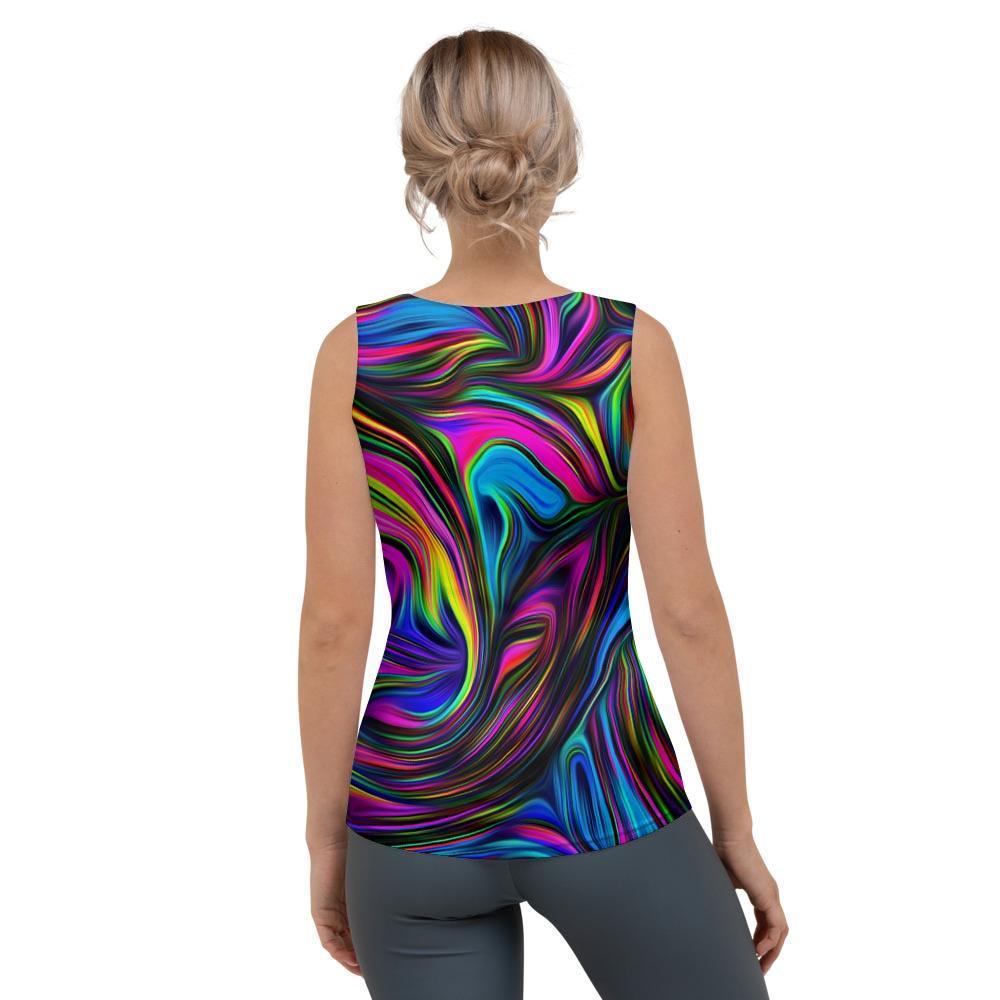 Abstract Psychedelic Women's Tank Top-grizzshop