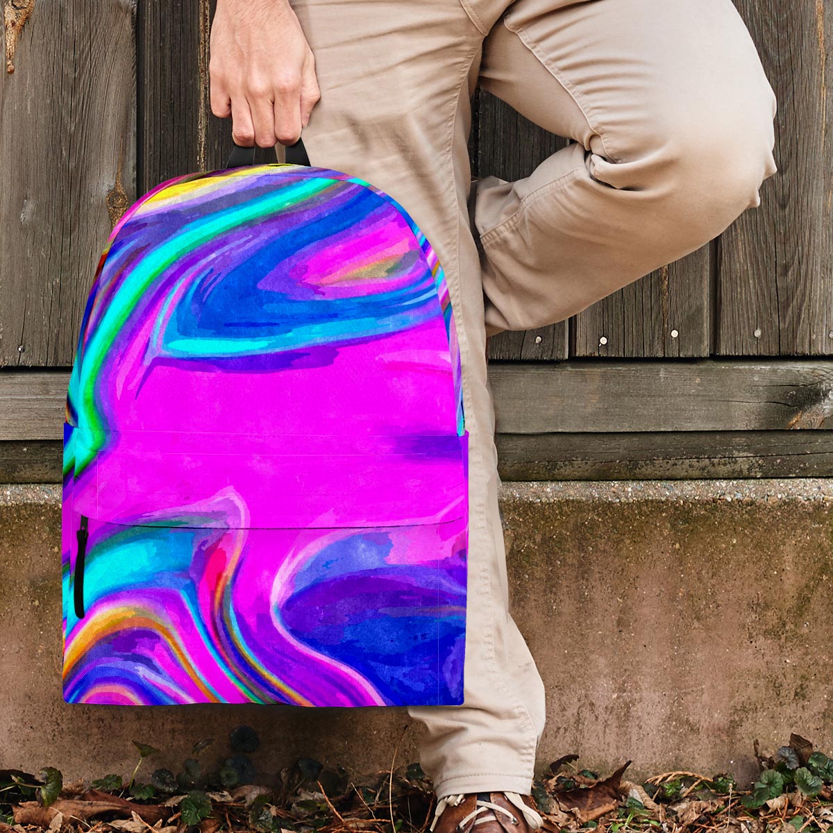 Abstract Purple Backpack-grizzshop