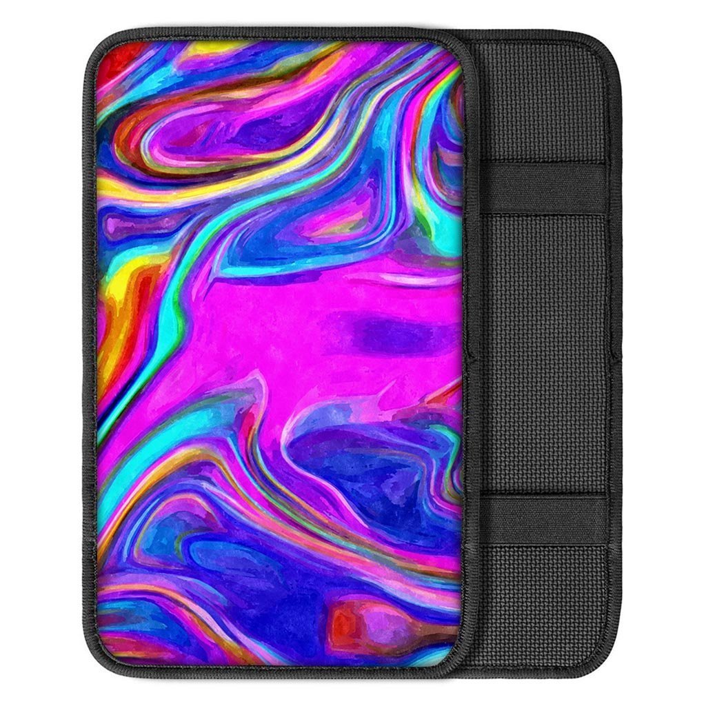 Abstract Purple Car Console Cover-grizzshop