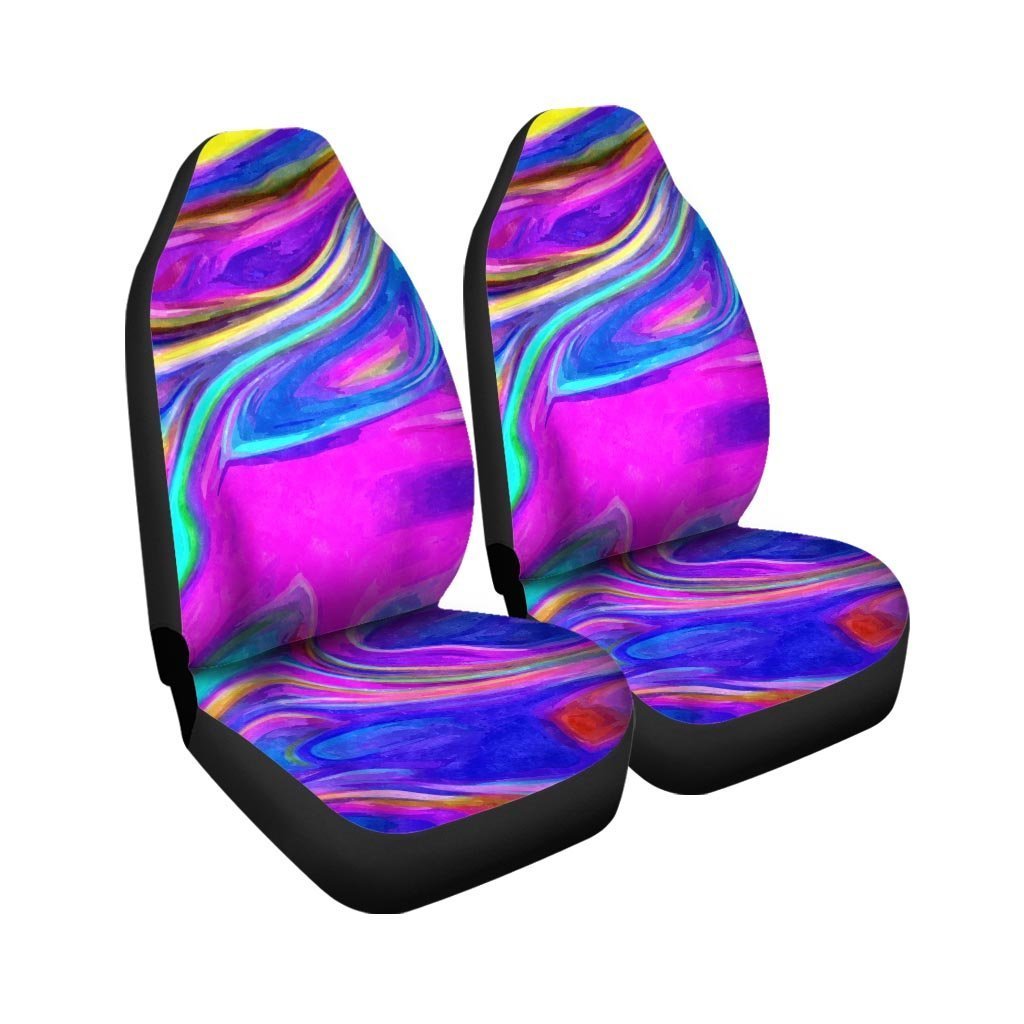 Abstract Purple Car Seat Covers-grizzshop