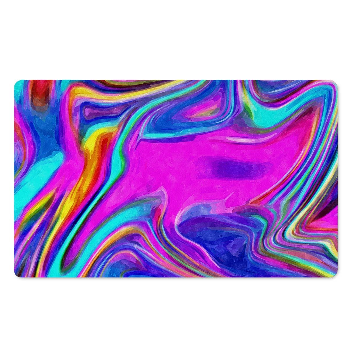 Abstract Purple Door Mat-grizzshop