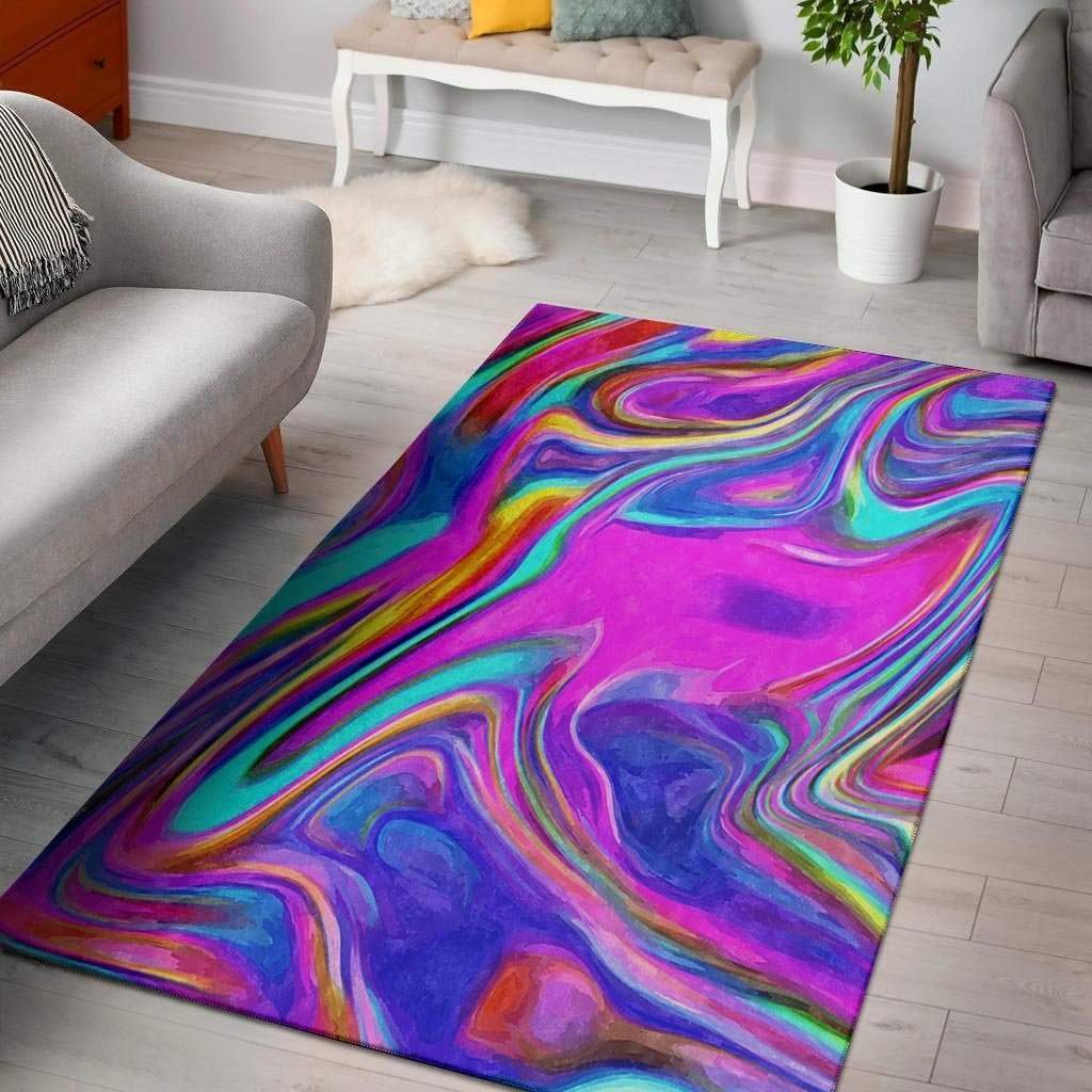 Abstract Purple Floor Mat-grizzshop