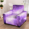 Abstract Purple Galaxy Space Armchair Cover-grizzshop