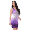 Abstract Purple Galaxy Space Bodycon Dress-grizzshop