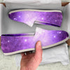 Abstract Purple Galaxy Space Canvas Shoes-grizzshop