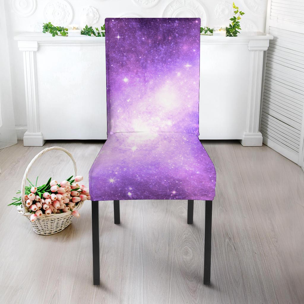 Abstract Purple Galaxy Space Chair Cover-grizzshop