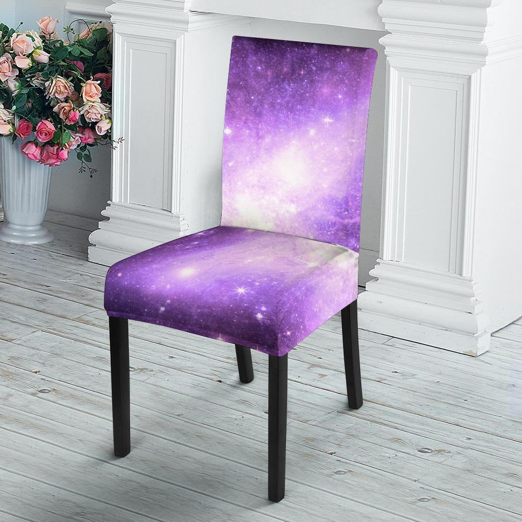 Abstract Purple Galaxy Space Chair Cover-grizzshop