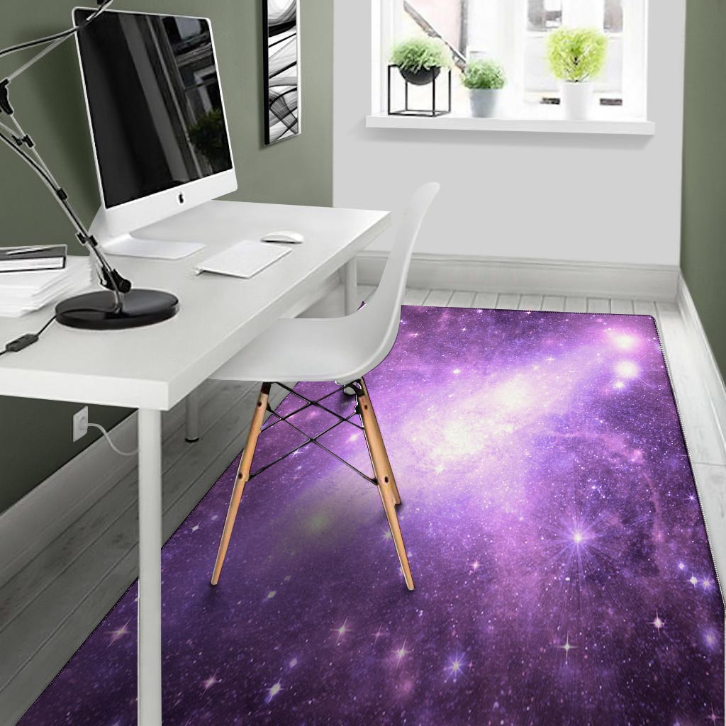 Abstract Purple Galaxy Space Floor Mat-grizzshop