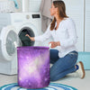 Abstract Purple Galaxy Space Laundry Basket-grizzshop
