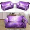 Abstract Purple Galaxy Space Loveseat Cover-grizzshop