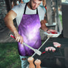 Abstract Purple Galaxy Space Men's Apron-grizzshop