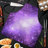 Abstract Purple Galaxy Space Men's Apron-grizzshop