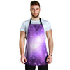 Abstract Purple Galaxy Space Men's Apron-grizzshop