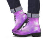 Abstract Purple Galaxy Space Men's Boots-grizzshop