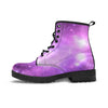 Abstract Purple Galaxy Space Men's Boots-grizzshop