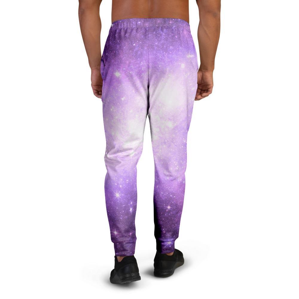 Abstract Purple Galaxy Space Men's Joggers-grizzshop