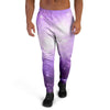 Abstract Purple Galaxy Space Men's Joggers-grizzshop