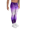 Abstract Purple Galaxy Space Men's Leggings-grizzshop